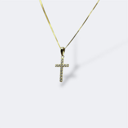 Cross W/ Chain Silver