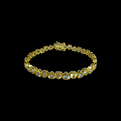 Heart Shape Cut Bracelet