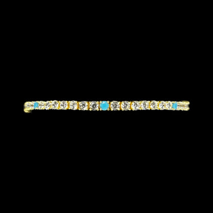 Light Blue Combination Tennis Bracelet