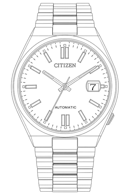 Citizen NJ0150-56L — Watch technical diagram