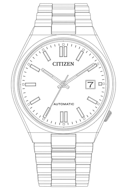 Citizen NJ0150-56Z — Watch technical diagram