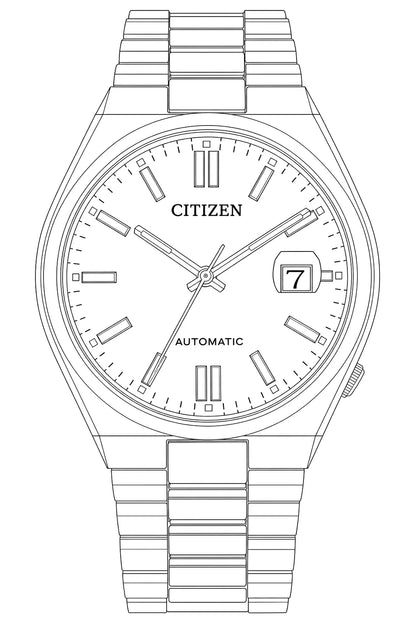 Citizen NJ0150-56E — Watch technical diagram