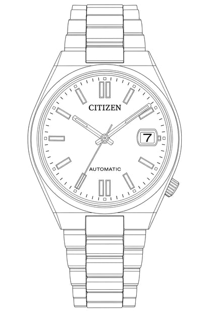 Citizen NJ0200-50L — Watch technical diagram