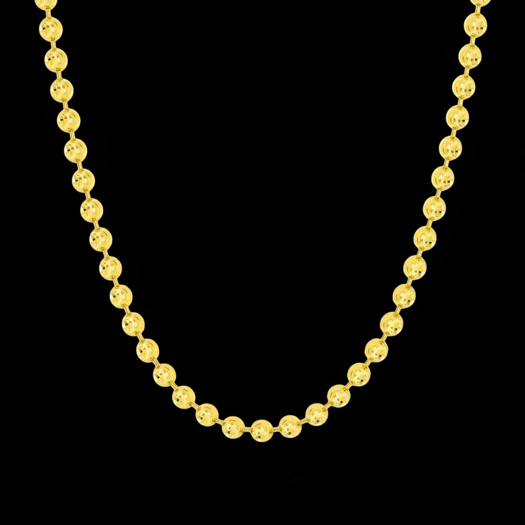 Mooncut Chain 4mm Gold