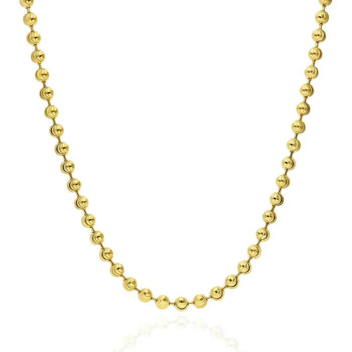 Mooncut Chain 4mm Gold