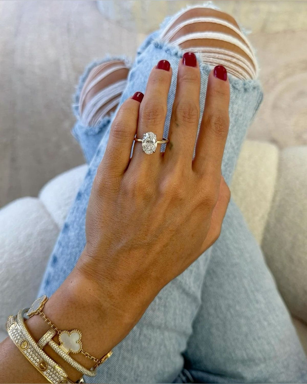 Legacy client ring — 4 carat oval solitaire — February 12, 2026