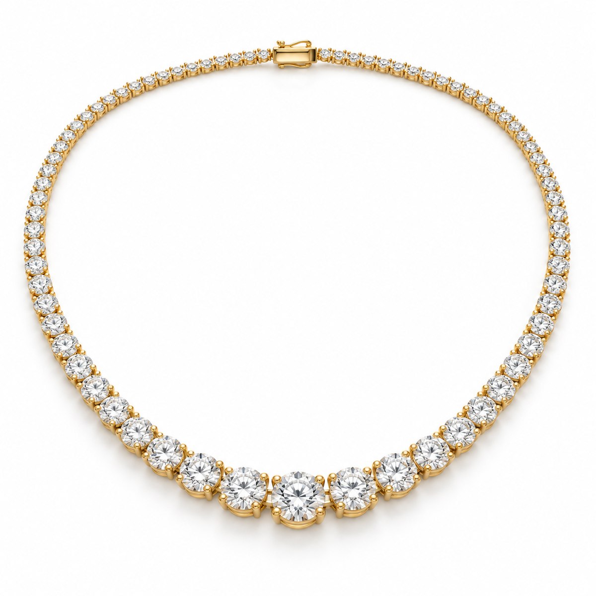 Legacy graduated in 14K gold with lab-grown diamonds; representative design image
