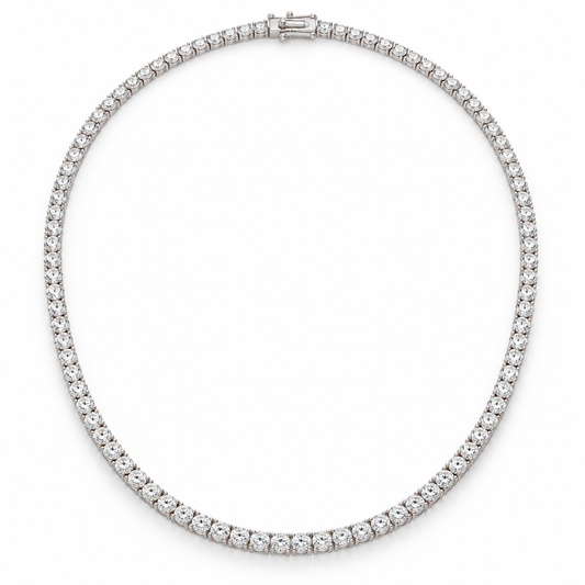 Legacy necklace in 14K gold with lab-grown diamonds; representative design image