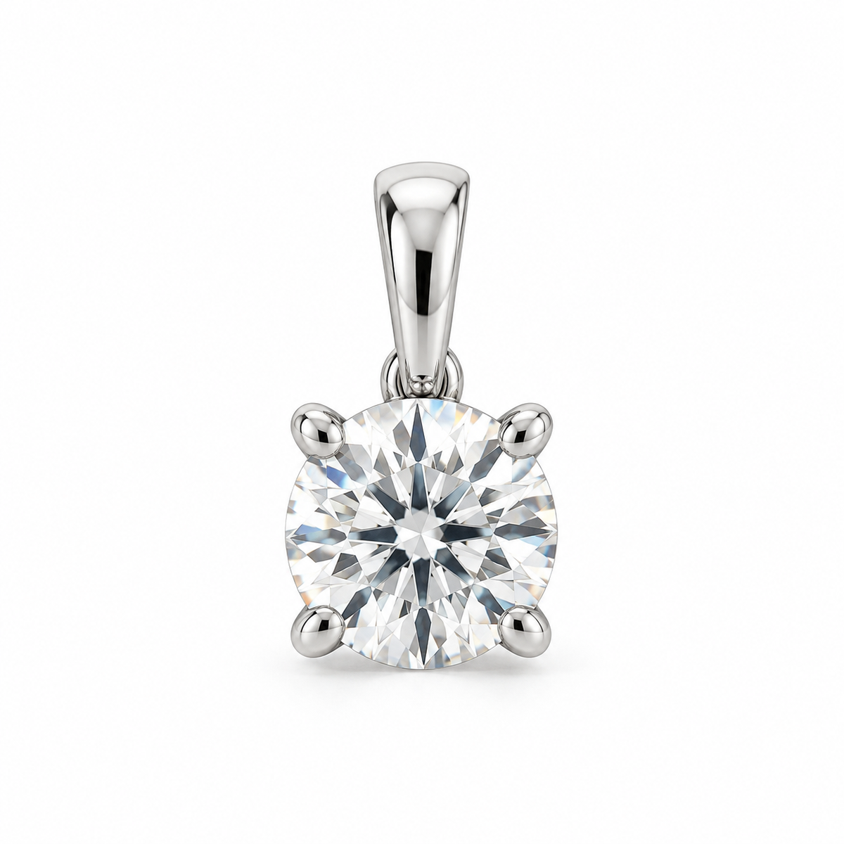 Legacy pendant prong in 14K gold with lab-grown diamonds; representative design image
