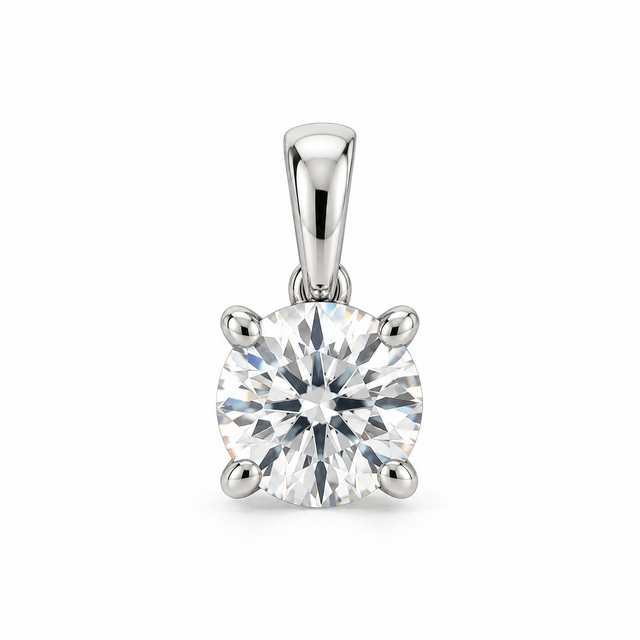 Solitaire Diamond Pendants