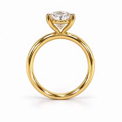 Legacy Round — 1.00 ct — Yellow Gold — perfil — sin texto