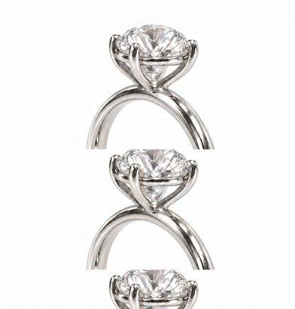 Legacy Round Plain Solitaire Engagement Ring — 1.50 ct — White Gold — alternate