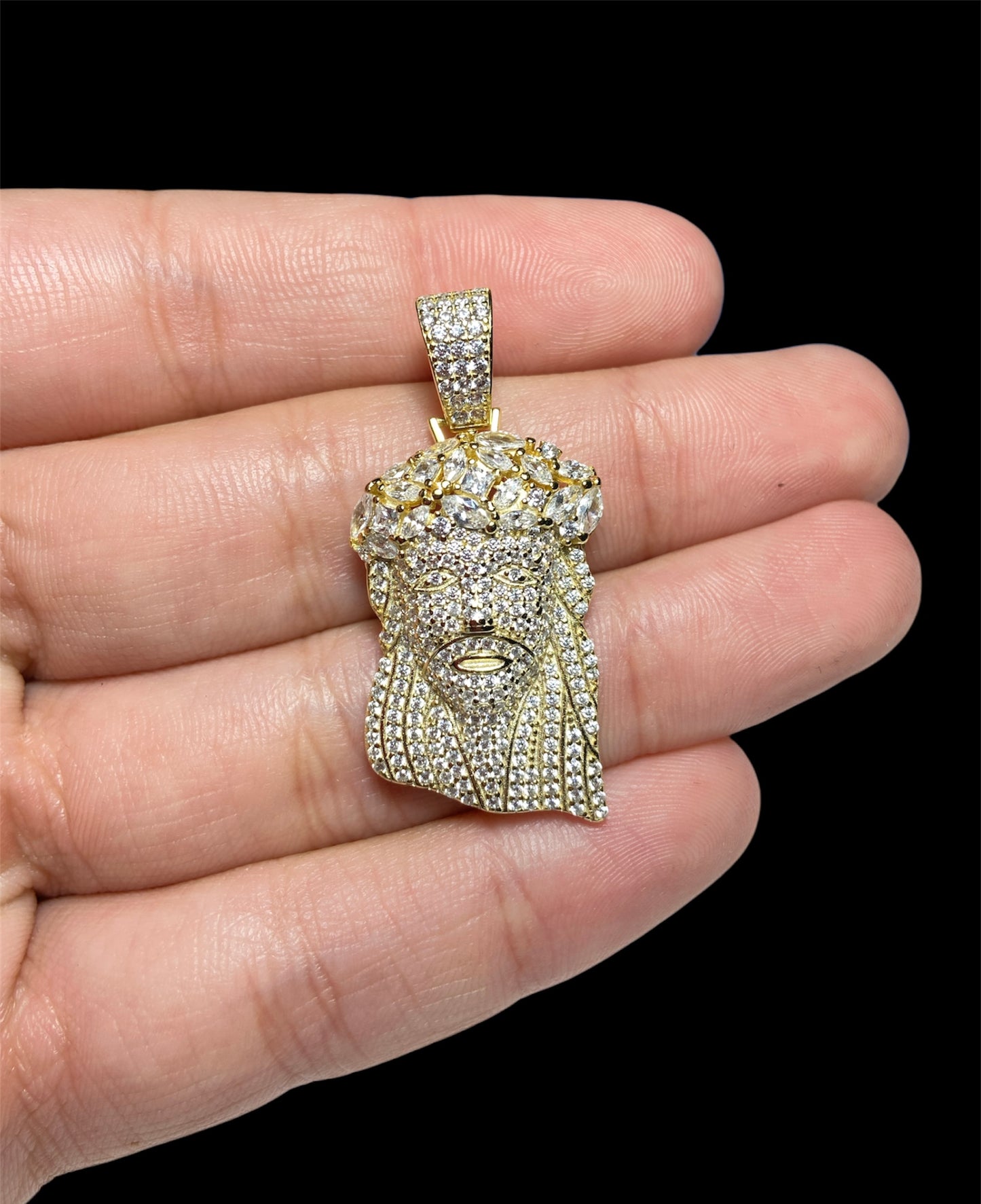 Pendant Jesus 3D Gold Color