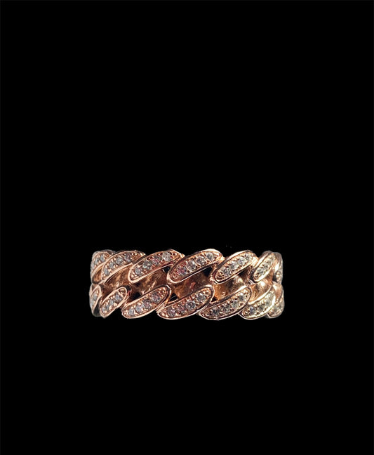 CUBAN RING MODEL ROSE GOLD 017