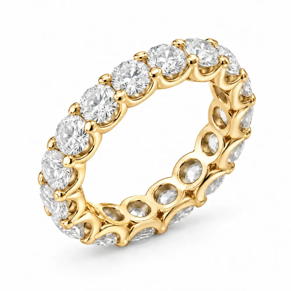 Legacy Round Diamond Eternity Band | 2 CTW | 14K Gold — Yellow Gold